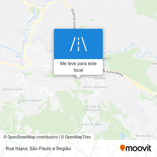 Rua Itapui mapa