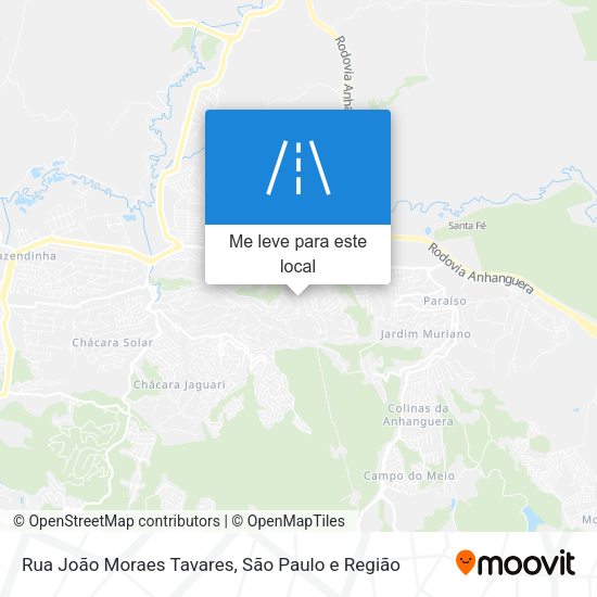 Rua João Moraes Tavares mapa