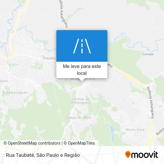 Rua Taubaté mapa
