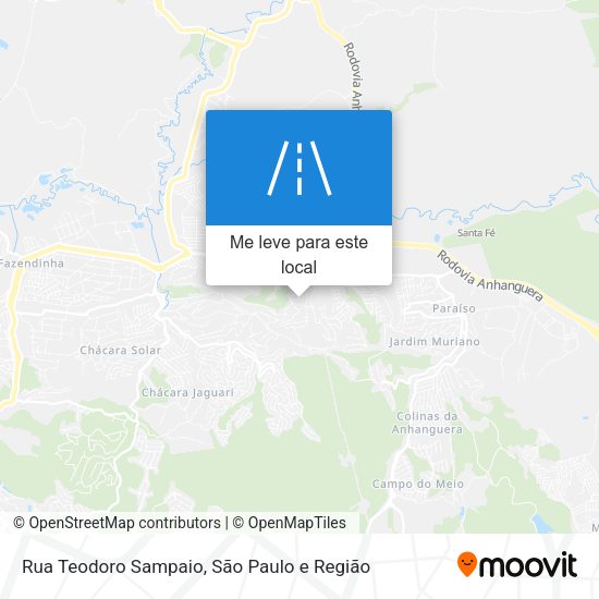 Rua Teodoro Sampaio mapa
