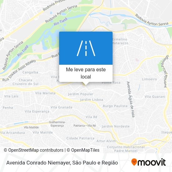 Avenida Conrado Niemayer mapa