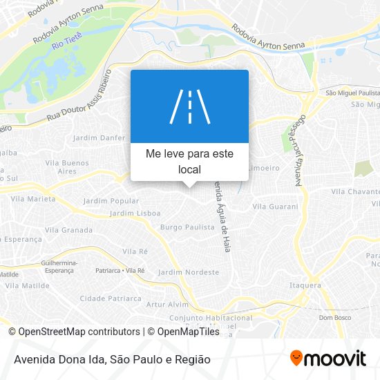 Avenida Dona Ida mapa