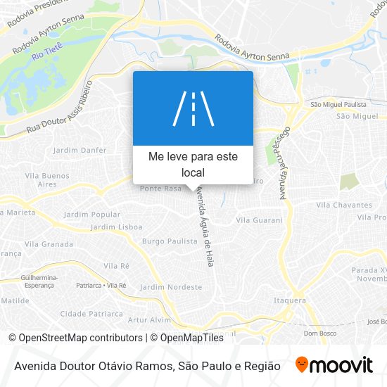 Avenida Doutor Otávio Ramos mapa