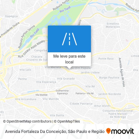 Avenida Fortaleza Da Conceição mapa