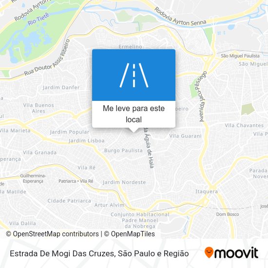 Estrada De Mogi Das Cruzes mapa