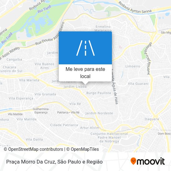 Praça Morro Da Cruz mapa