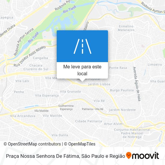 Praça Nossa Senhora De Fátima mapa