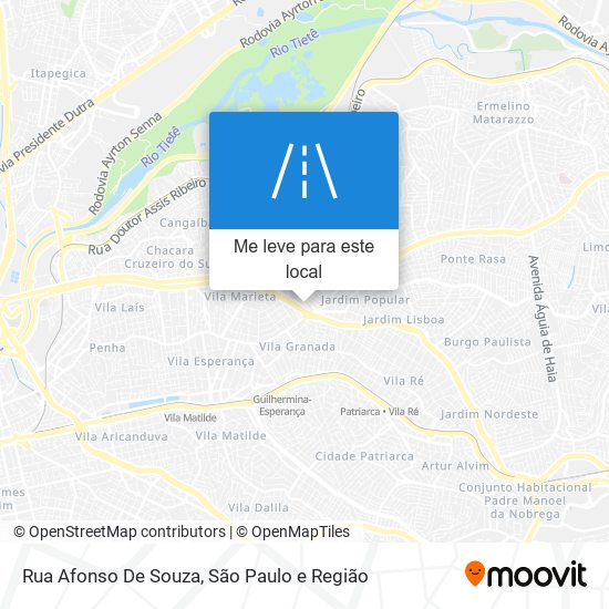 Rua Afonso De Souza mapa