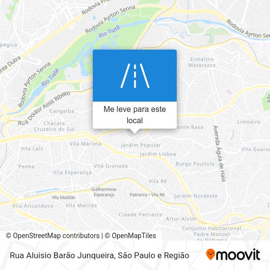 Rua Aluisio Barão Junqueira mapa