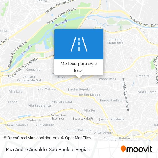 Rua Andre Ansaldo mapa