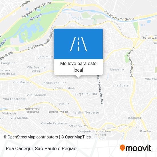Rua Cacequi mapa
