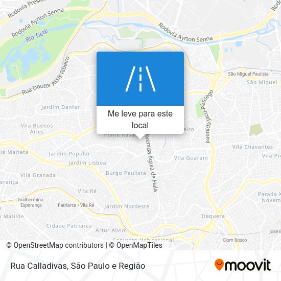 Rua Calladivas mapa