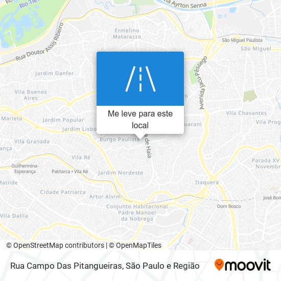 Rua Campo Das Pitangueiras mapa