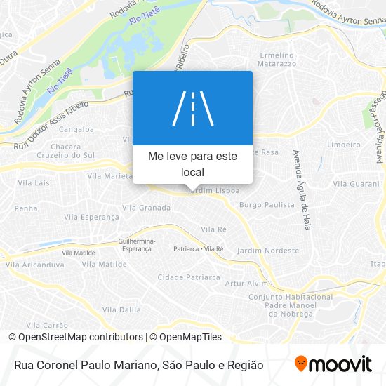 Rua Coronel Paulo Mariano mapa