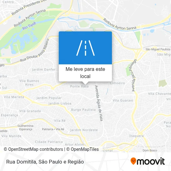 Rua Domitila mapa
