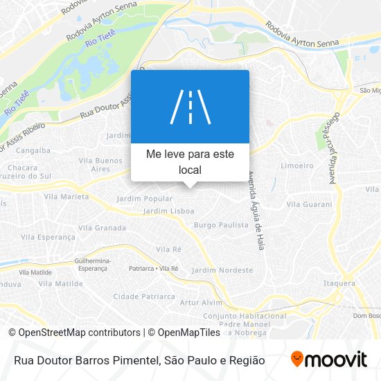 Rua Doutor Barros Pimentel mapa