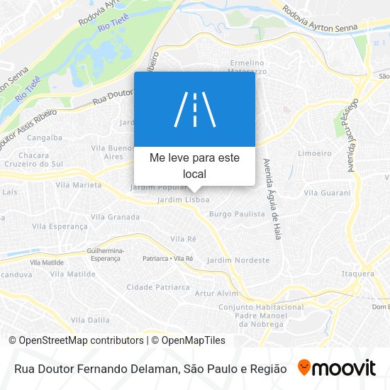 Rua Doutor Fernando Delaman mapa