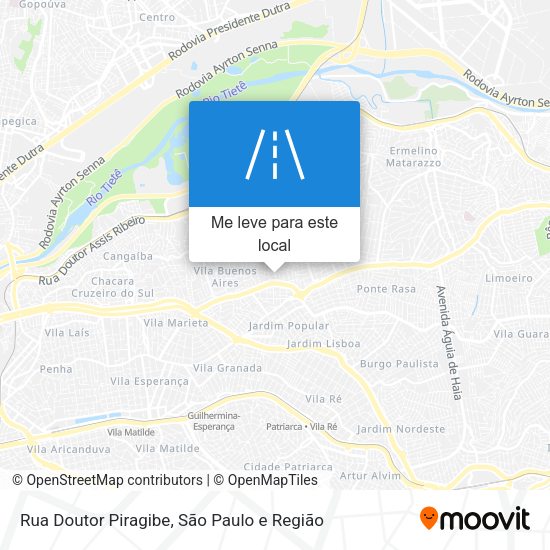 Rua Doutor Piragibe mapa