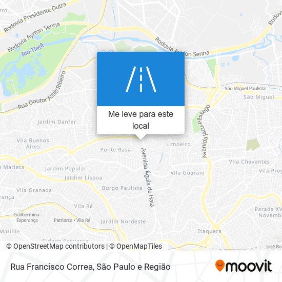 Rua Francisco Correa mapa