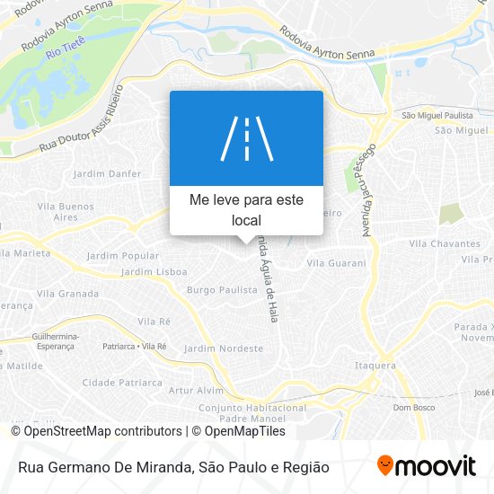 Rua Germano De Miranda mapa