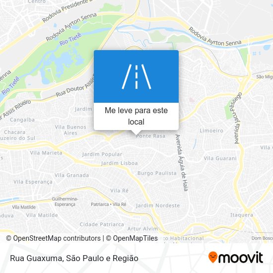 Rua Guaxuma mapa