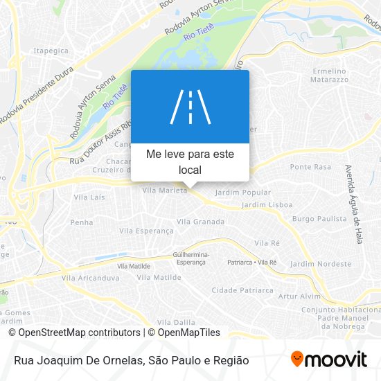 Rua Joaquim De Ornelas mapa