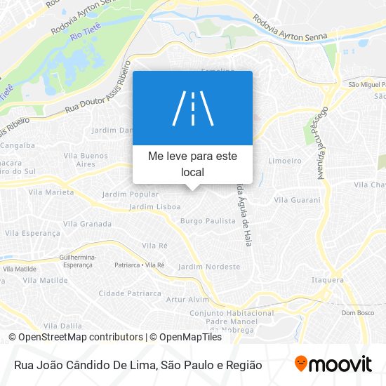 Rua João Cândido De Lima mapa