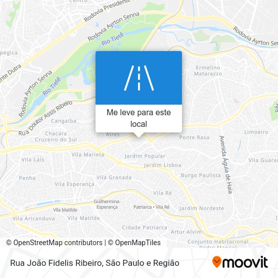 Rua João Fidelis Ribeiro mapa