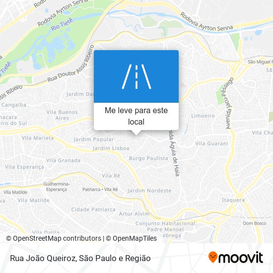 Rua João Queiroz mapa