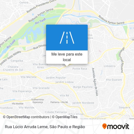Rua Lúcio Arruda Leme mapa