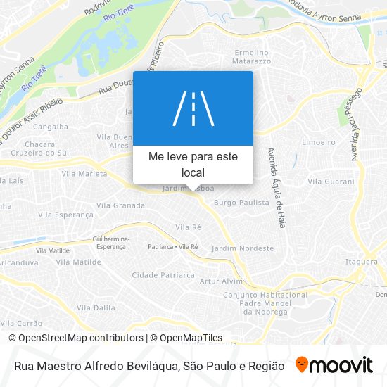 Rua Maestro Alfredo Beviláqua mapa