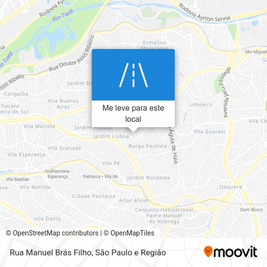 Rua Manuel Brás Filho mapa