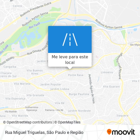 Rua Miguel Triguelas mapa