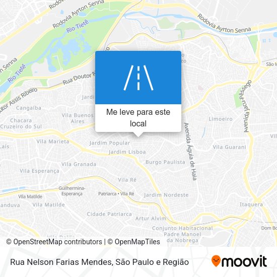 Rua Nelson Farias Mendes mapa