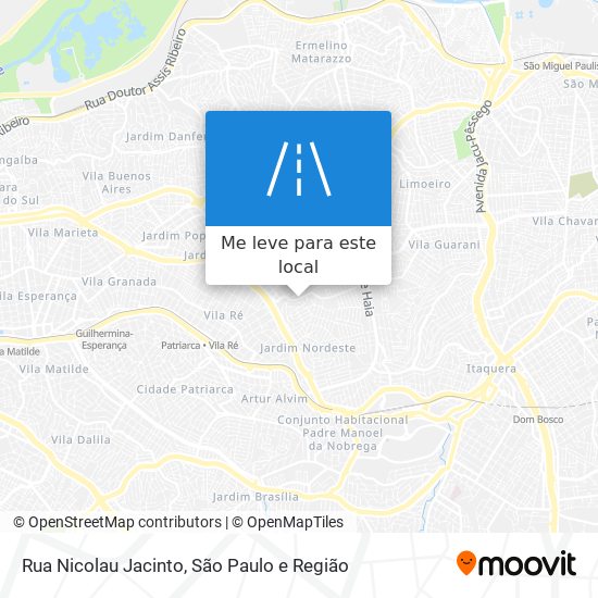 Rua Nicolau Jacinto mapa