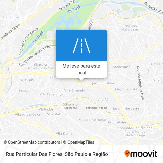 Rua Particular Das Flores mapa