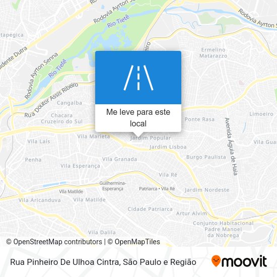 Rua Pinheiro De Ulhoa Cintra mapa