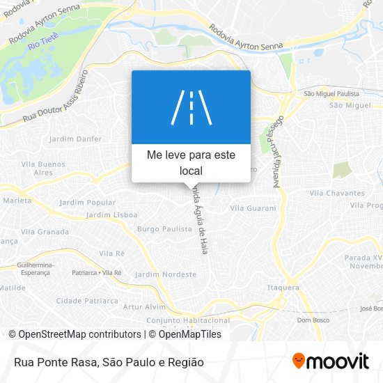 Rua Ponte Rasa mapa