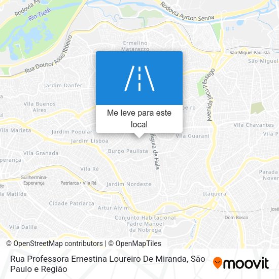 Rua Professora Ernestina Loureiro De Miranda mapa