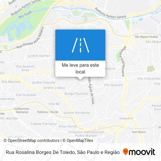 Rua Rosalina Borges De Toledo mapa
