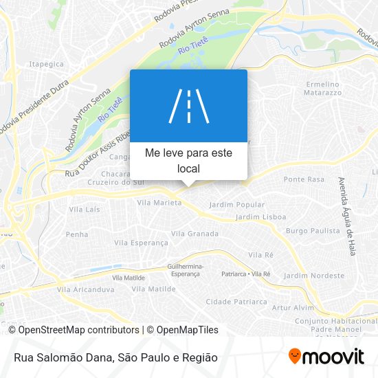 Rua Salomão Dana mapa