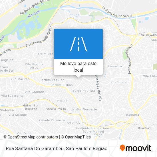 Rua Santana Do Garambeu mapa