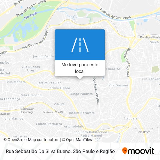 Rua Sebastião Da Silva Bueno mapa
