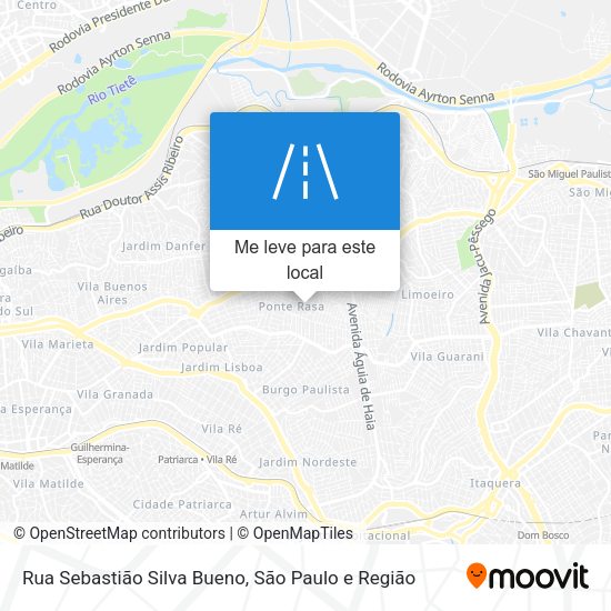 Rua Sebastião Silva Bueno mapa
