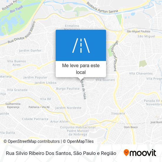 Rua Silvio Ribeiro Dos Santos mapa