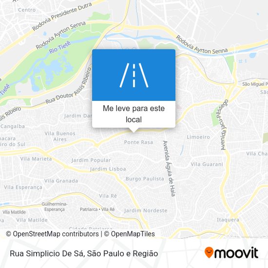 Rua Simplicio De Sá mapa