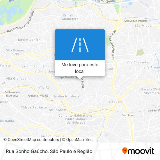 Rua Sonho Gaúcho mapa