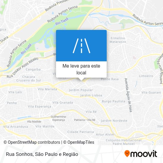 Rua Sonhos mapa