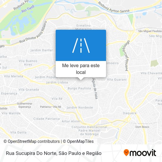 Rua Sucupira Do Norte mapa