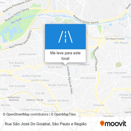 Rua São José Do Goiabal mapa